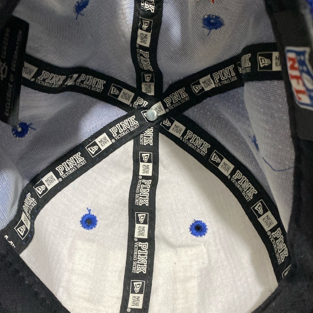 Victoria's Secret Pink Limited Edition NFL NEW YORK GIANTS NFL baller CAP HAT - Picture 15 of 15